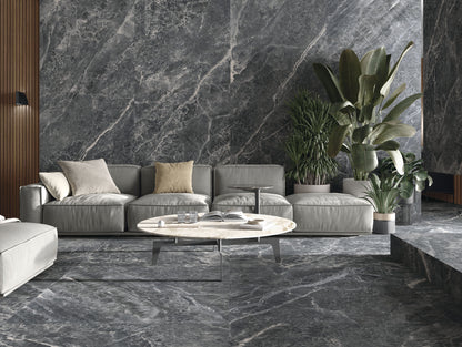 Marmorlook Fliser Electra Black