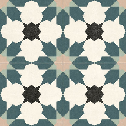Marokkanske Fliser Floor Blue  N