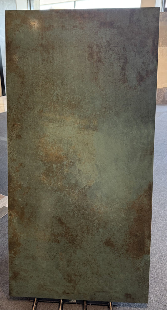 Rest 60x120 Grøn Metalook Flise