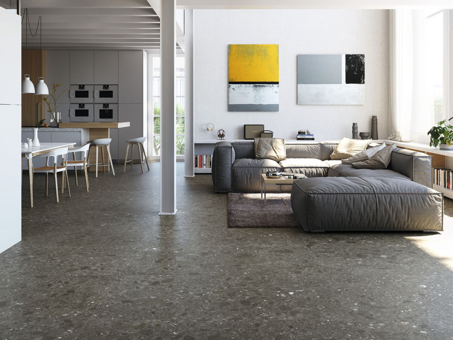 Terrazzo Fliser Hannover Dark Grey