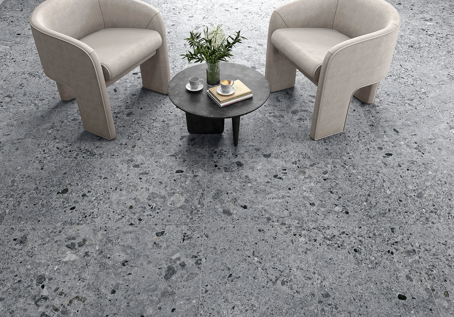 Terrazzo Fliser Jaya Dark Grey