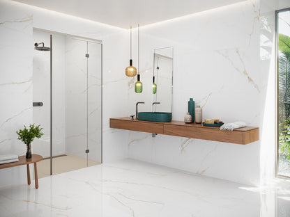 Marmorlook Fliser Lance Gold