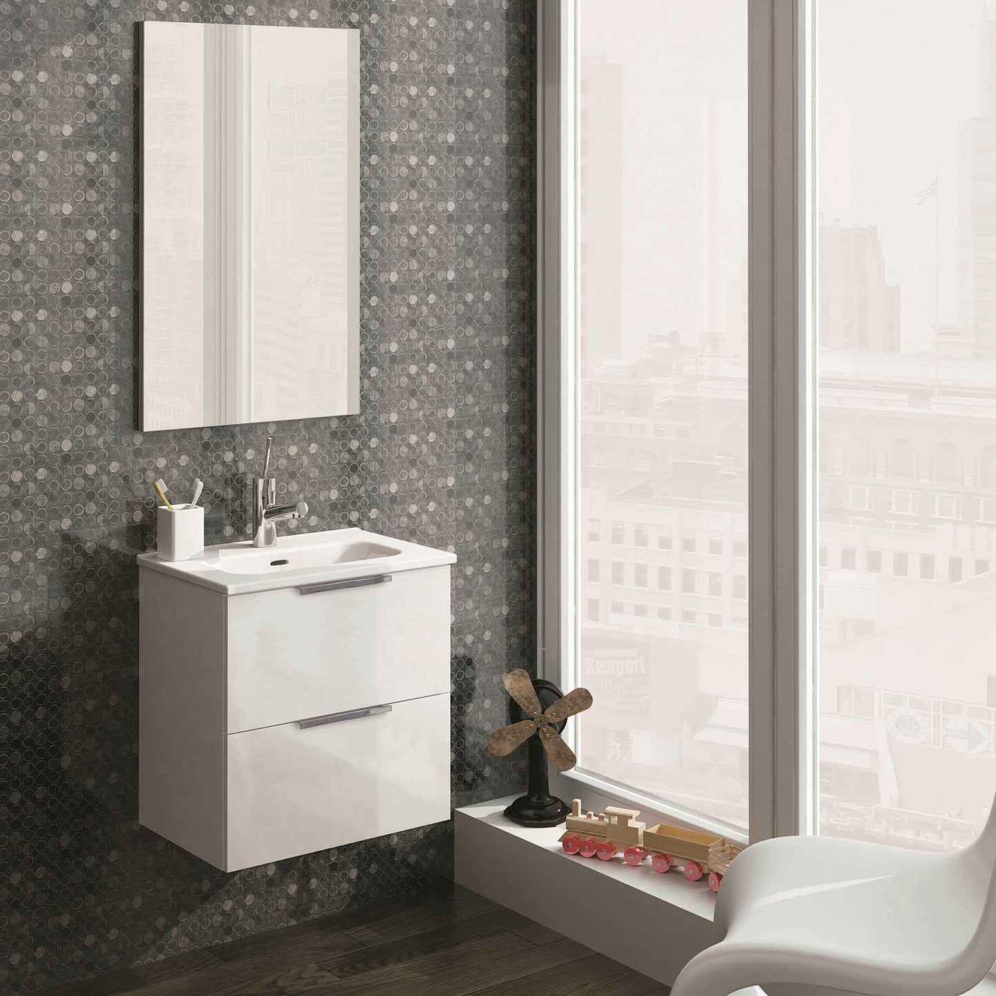 Badeværelsesmøbel Nordic med Porcelænsvask