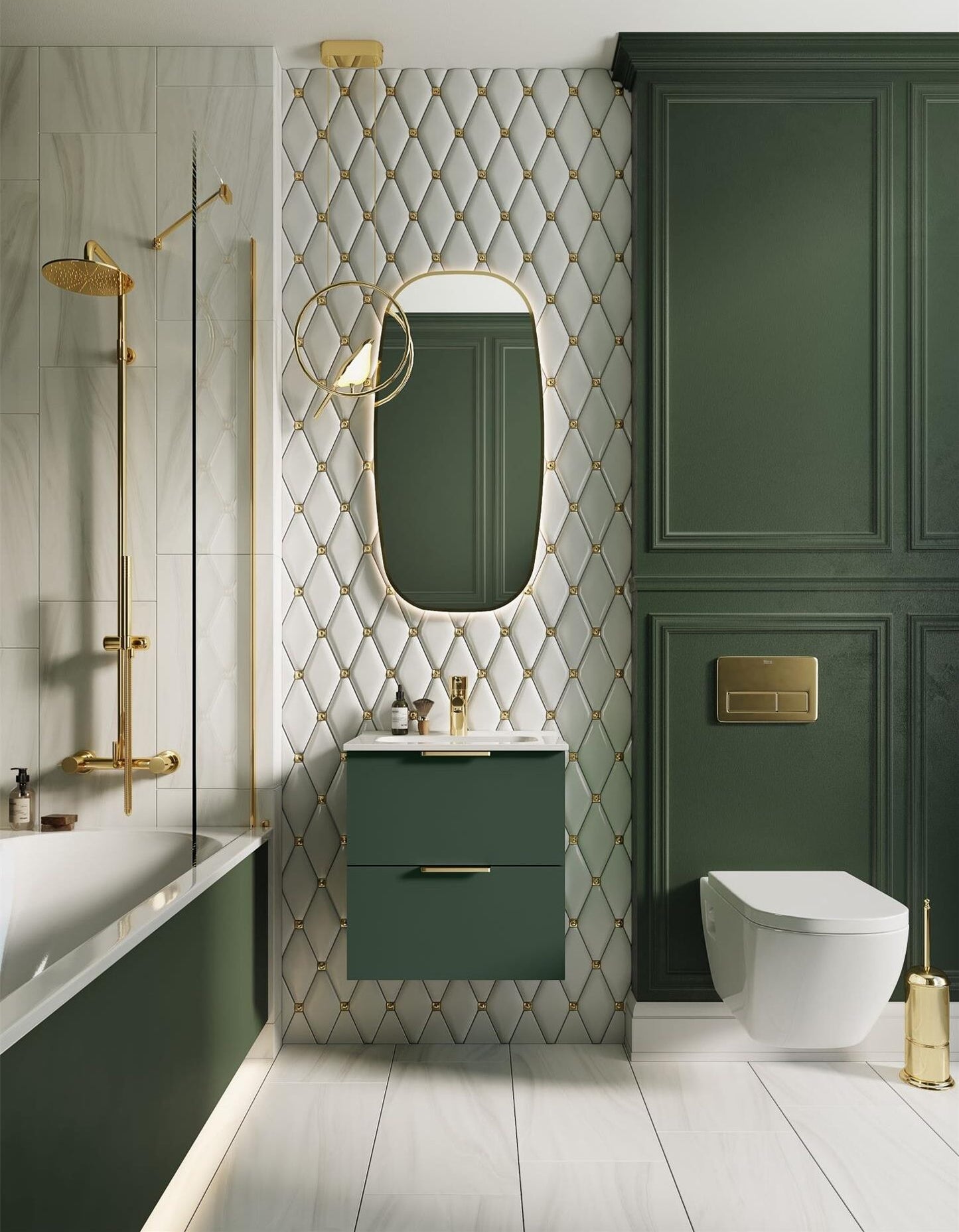 Badeværelsesmøbel Nordic med Porcelænsvask