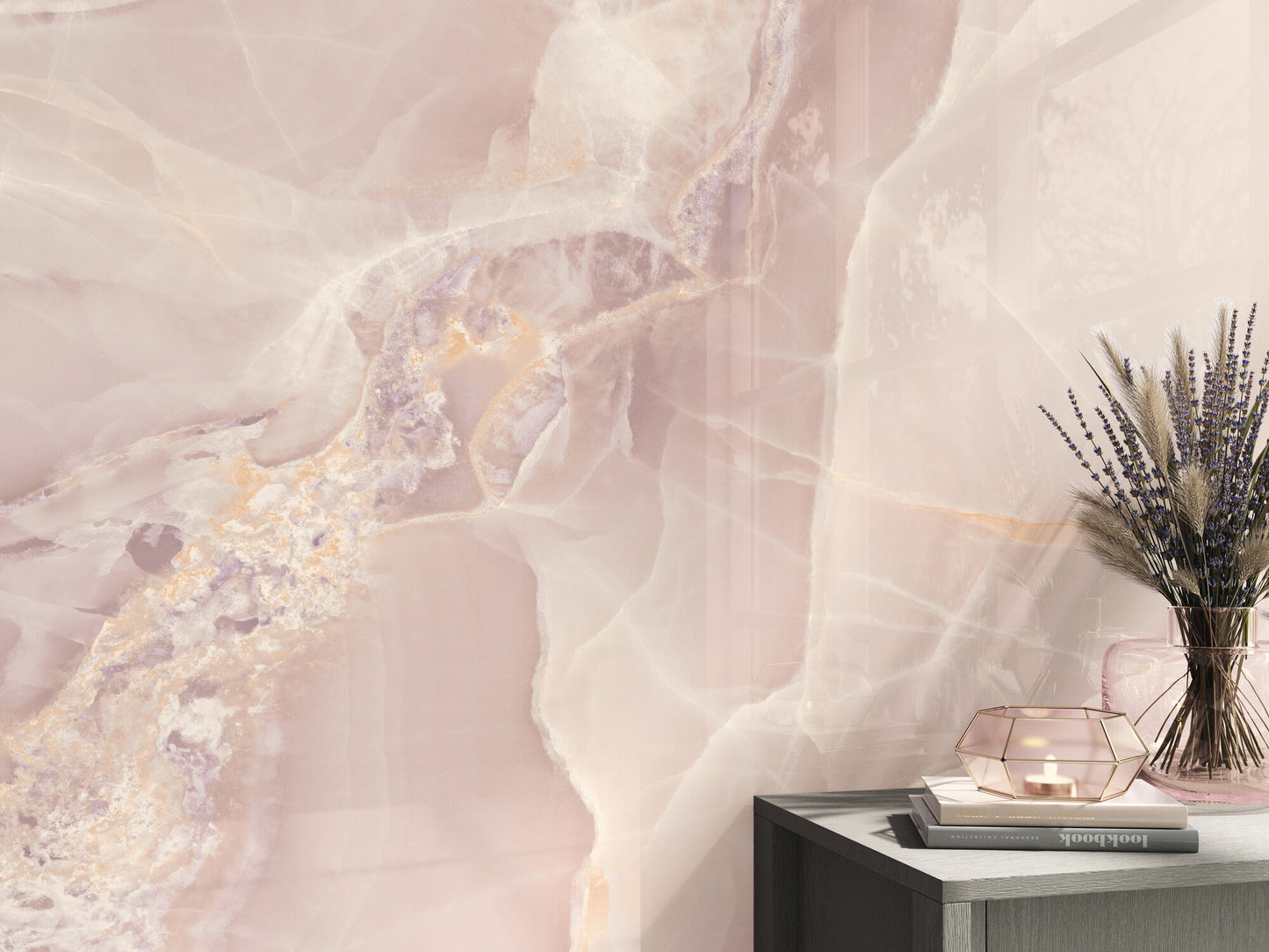 Marmorlook Fliser Onyx Rose