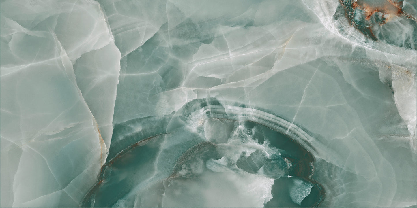 Marmorlook Fliser Onyx Turquoise