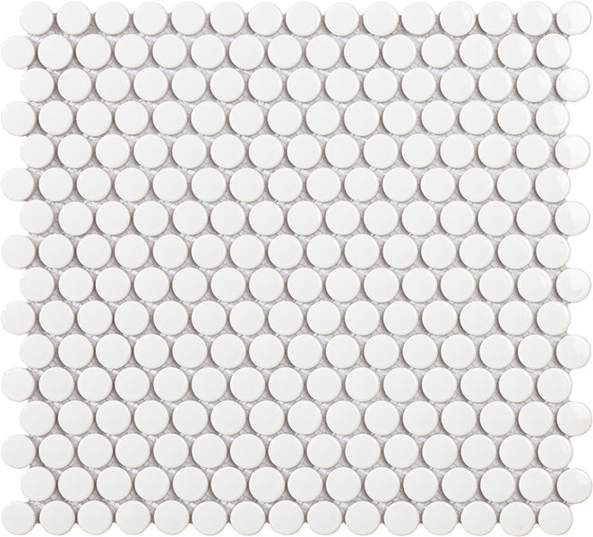 Vægfliser Mosaik Penny White