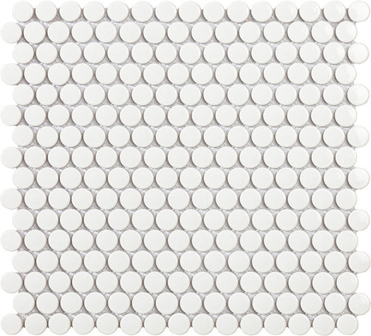 Vægfliser Mosaik Penny White
