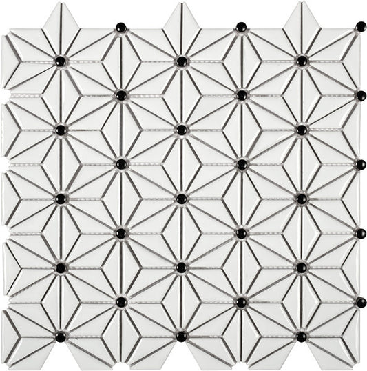 Vægfliser Mosaik Tokyo White