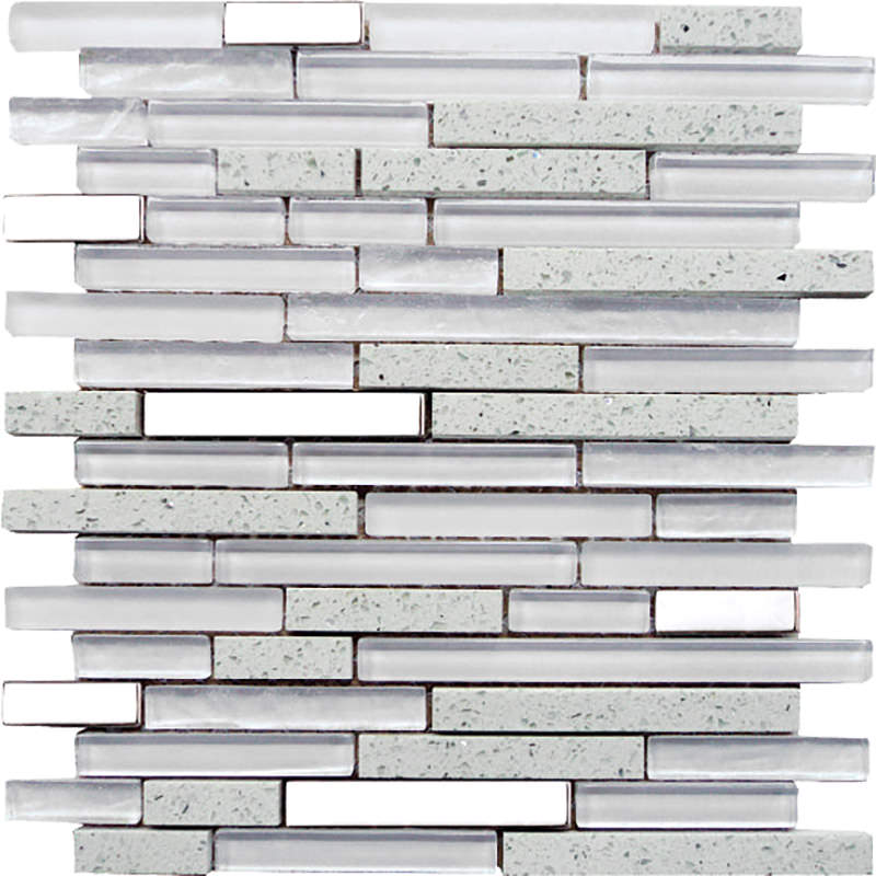 Vægfliser Mosaik Quartz White