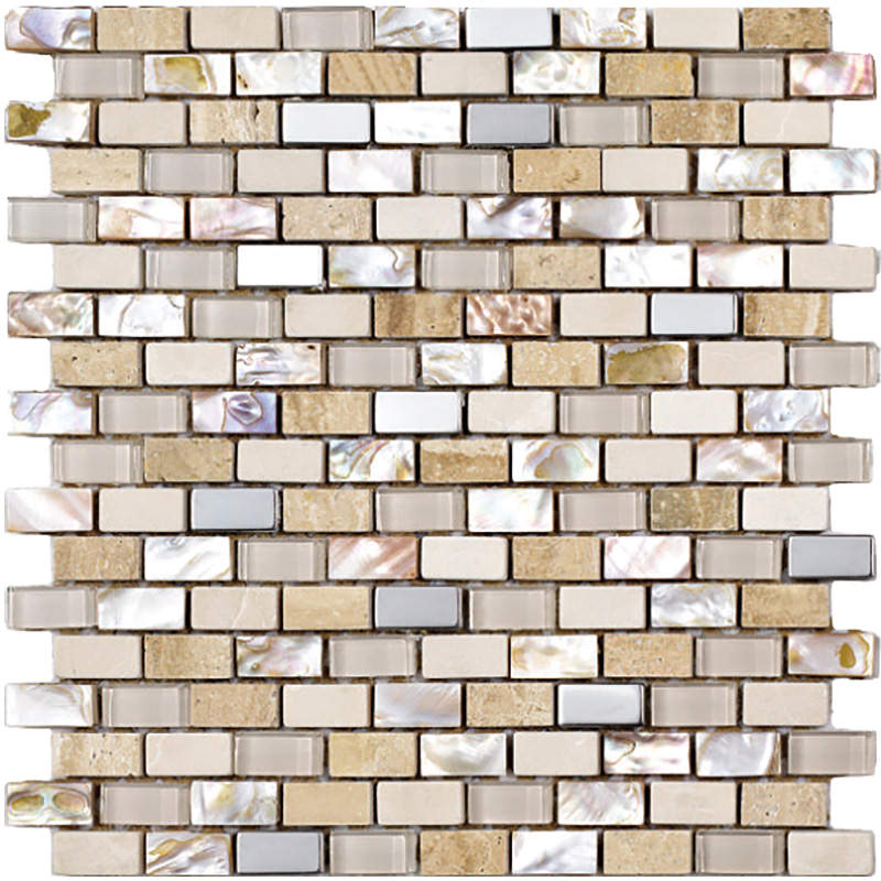 Vægfliser Mosaik Nacar Sand