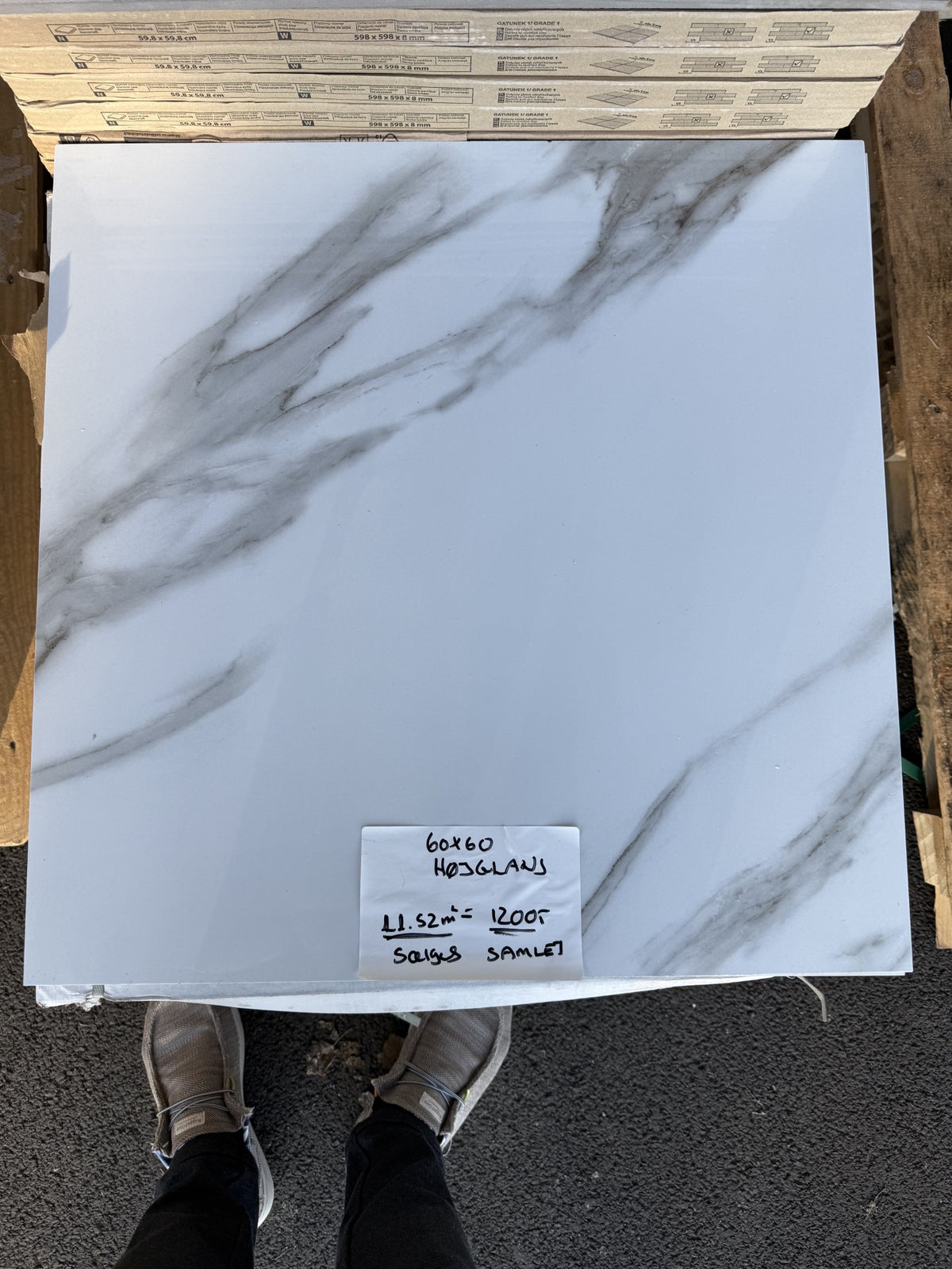 Rest Fliser 60x60 Højglans