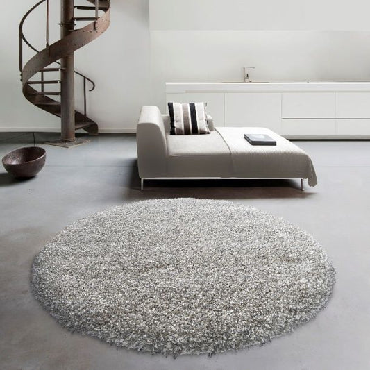 Gulv Tæppe Starlight Grå Rund
