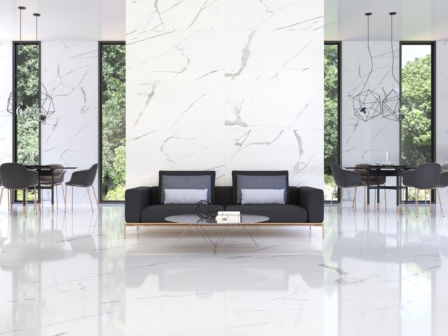 Rest Fliser Marmorlook 30x60 Satin