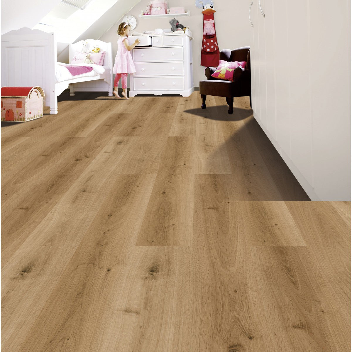 LVT Elite Plank M. Korkbagside Lys Natur 185
