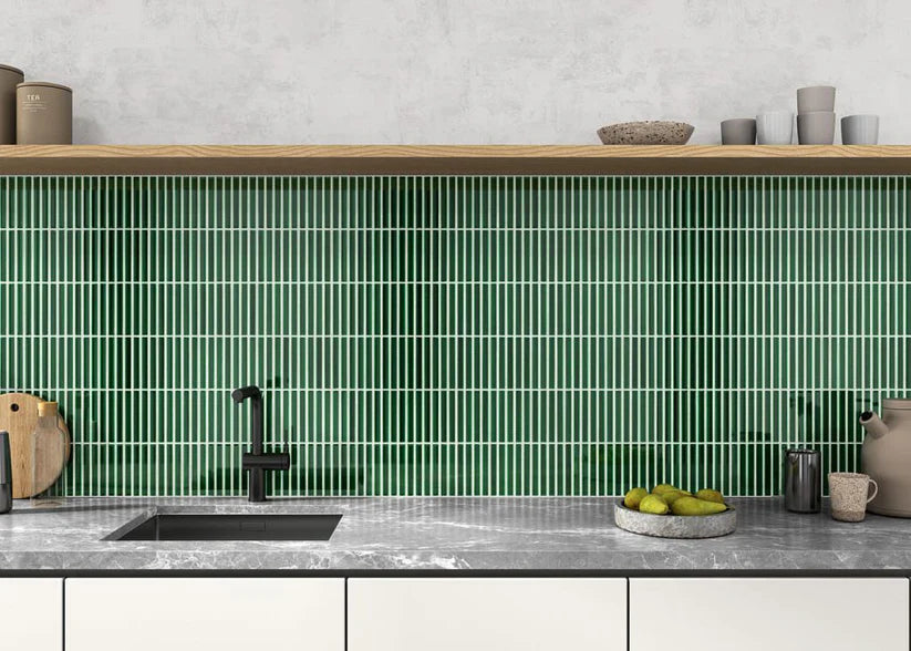 Vægfliser Mosaik Piano Green