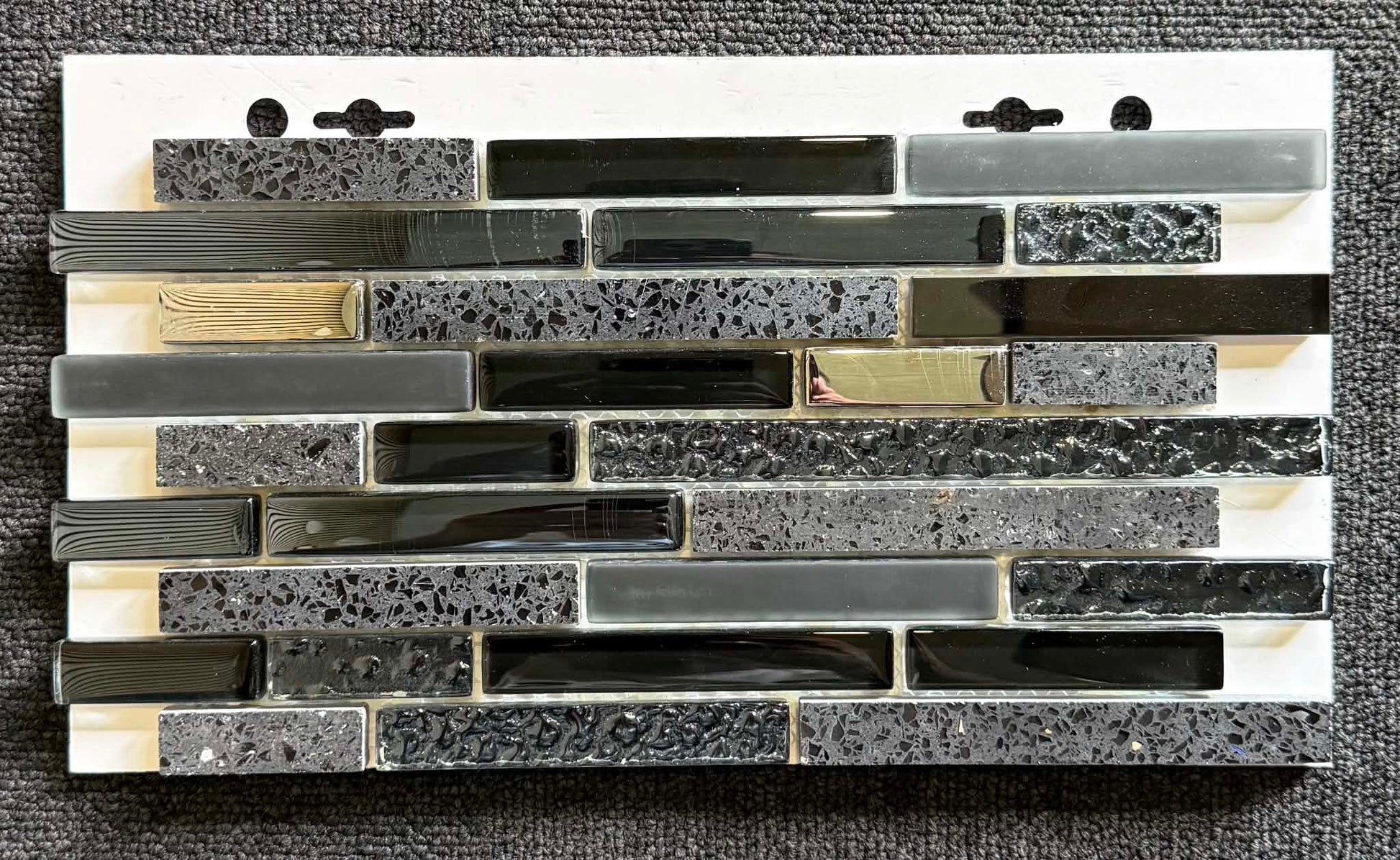 Vægfliser Mosaik Quartz Black