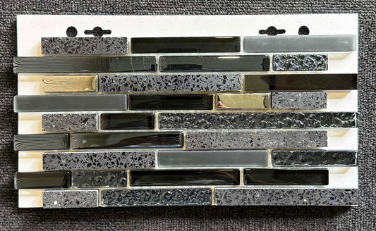 Vægfliser Mosaik Quartz Black