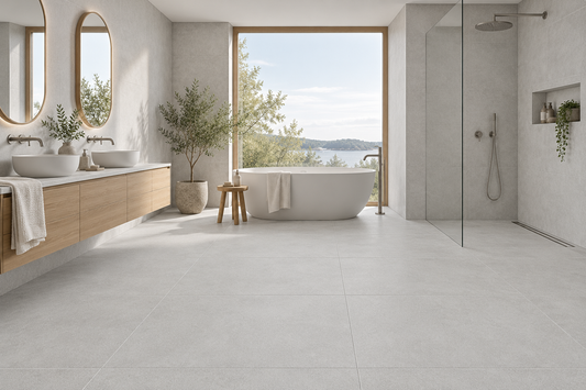 Betonlook Fliser Compact Pearl