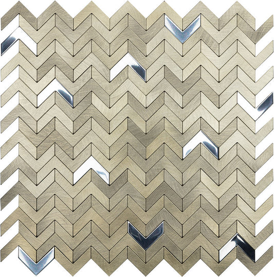 Vægfliser Mosaik Delta Gold