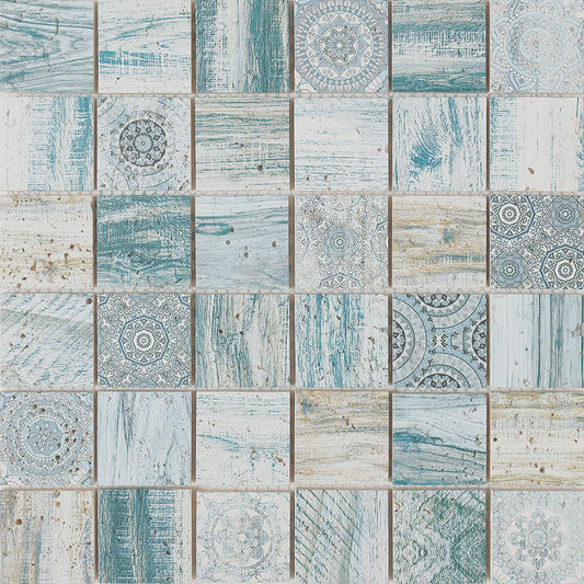 Vægfliser Mosaik Hydra Blue