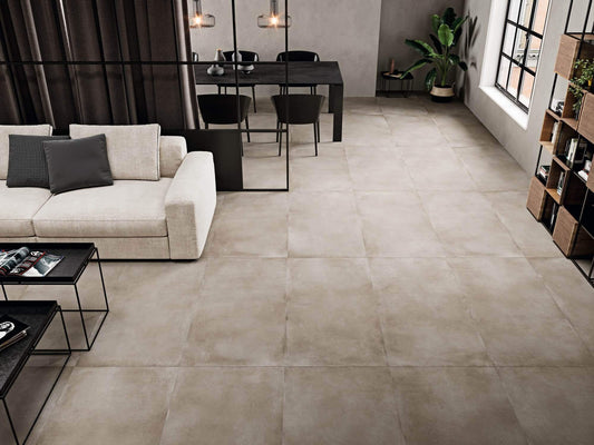 Betonlook Fliser Manhattan Tan