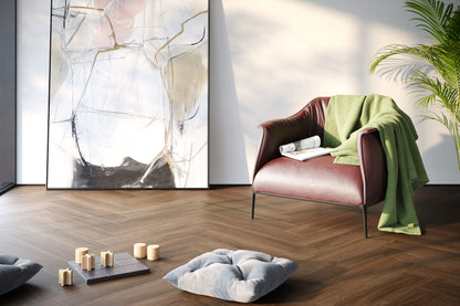 SPC Vinyl Klik Gulv Sildeben Marrone Oak