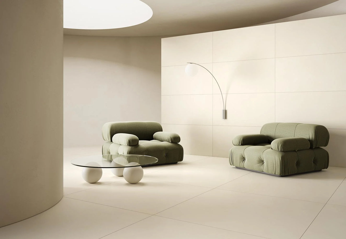 Betonlook Fliser Ziro Creama