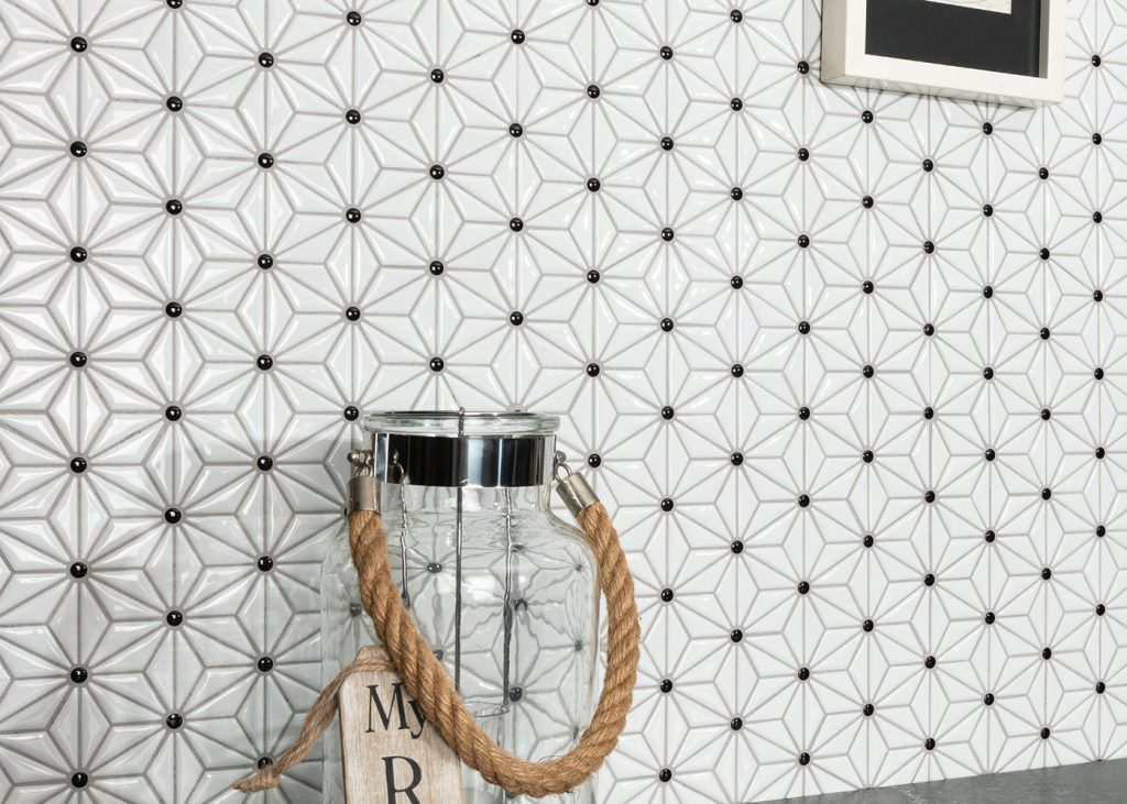 Vægfliser Mosaik Tokyo White