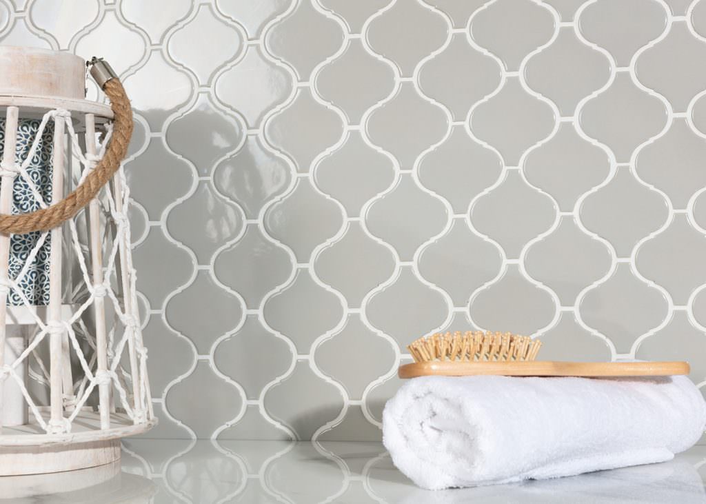 Vægfliser Mosaik Flame Grey