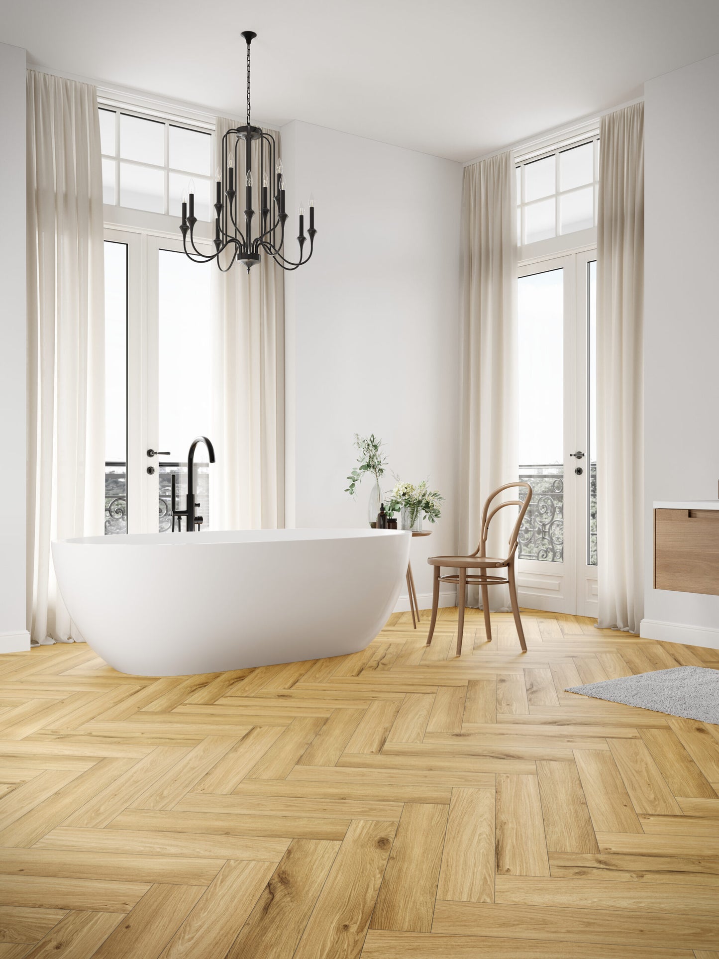 SPC Vinyl Klik Gulv Sildeben Honey Oak