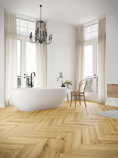 SPC Vinyl Klik Gulv Sildeben Honey Oak