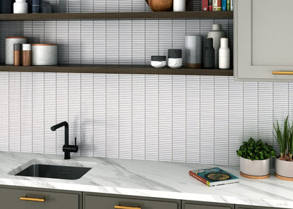 Vægfliser Mosaik Linea White