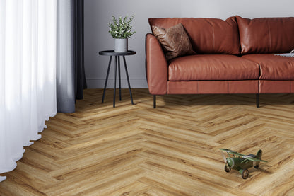 SPC Vinyl Klik Gulv Sildeben Riley Oak