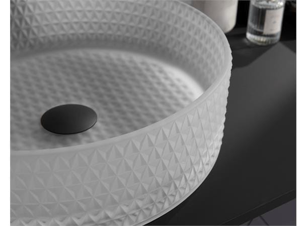 Cassøe Morello vask – glas/hvidtonet
