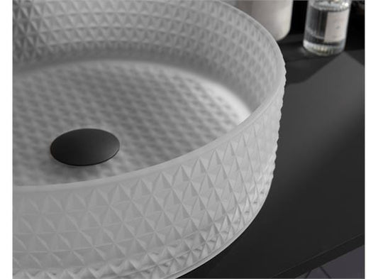 Cassøe Morello vask – glas/hvidtonet