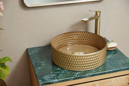 Cassøe Morello vask – glas/messing
