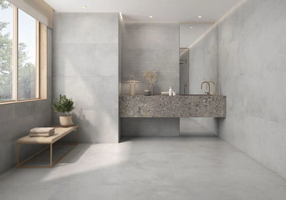 Betonlook Fliser Ziro Blanco