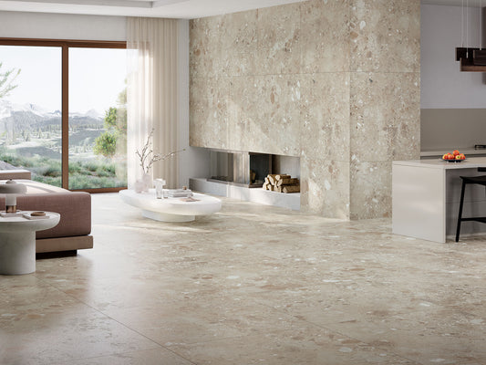 Ura Lys Beige Terrazzo Flise