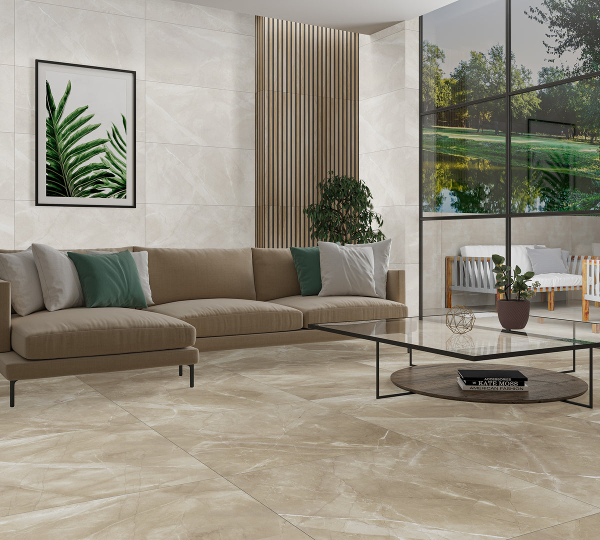 Marmorlook Fliser Vivalto Mokka