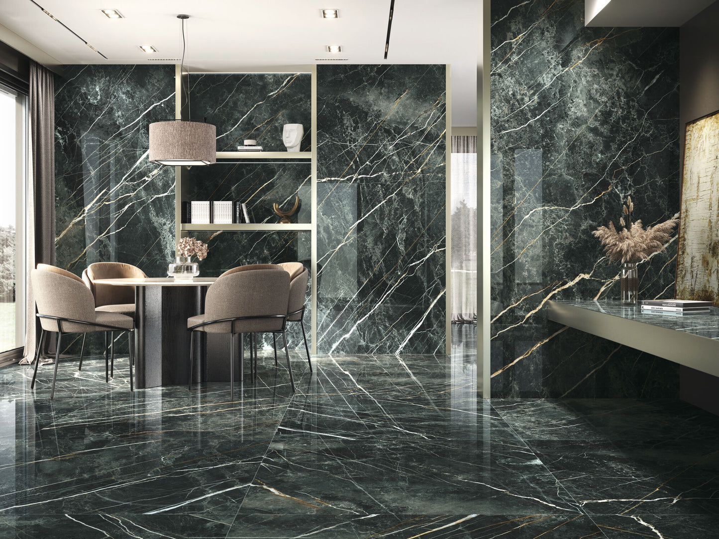 Marmorlook Fliser Wacom Moss